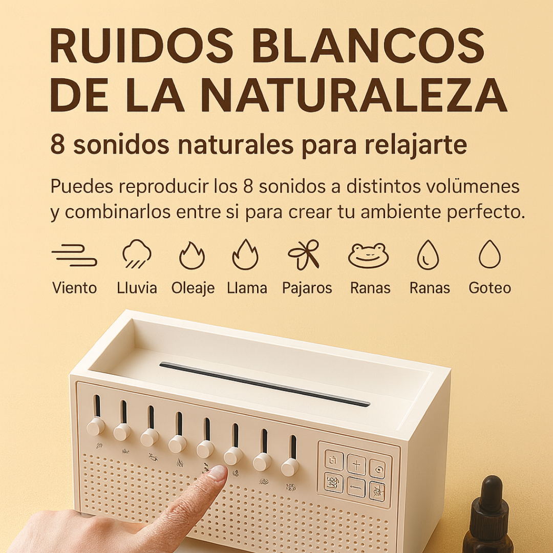 Difusor de aromas con sonidos y luz